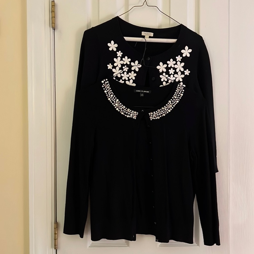 2 Black Dressy Sweaters